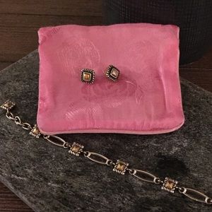 Dainty Brighton Bracelet & Mini Post Earrings